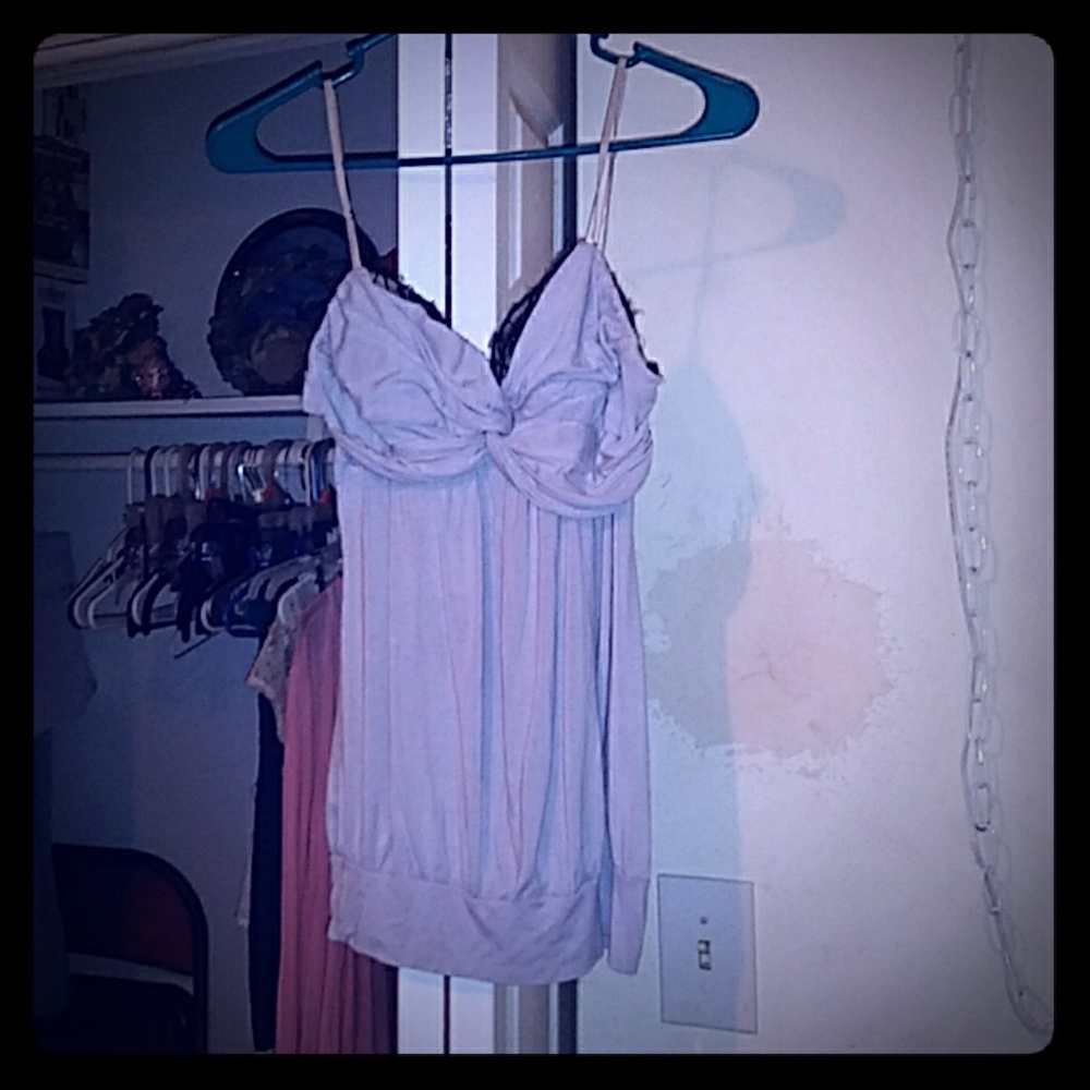 Gray spaghetti strap shirt